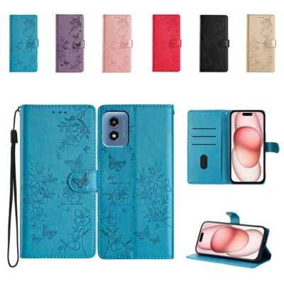For Motorola Moto G Play 5G 2024 G73 Phone Case Printed Leather Card Shockproof - Image 1 of 4