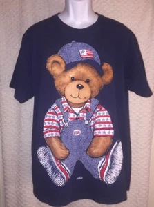 Chic USA bear T-shirt size adult large, pre-owned - Picture 1 of 12