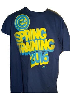XL Mens Chicago Cubs Spring Training 2016 OG Tags T-Shirt Graphic Regular size - Picture 1 of 12