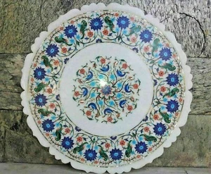 Pietra Dura Inlay Marble Center Coffee Table Top Handmade Home Decor 2' - Picture 1 of 5