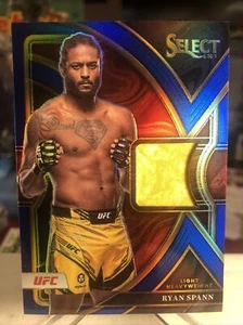 2023 Panini Select UFC Ryan Spann Selective Swatches RARE Blue Prizm SSP /49 - Picture 1 of 4