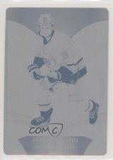 2018-19 Upper Deck Trilogy Printing Plate Cyan 1/1 Sebastian Aho #28 0c3