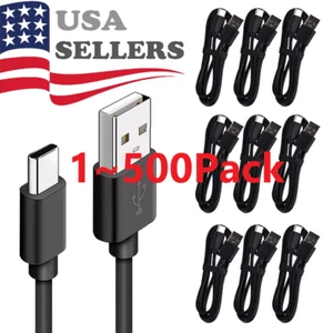 USB Type C Data Cable 5A Fast Charging USB-A to USB-C Charger lot Cord For Phone - Picture 1 of 15