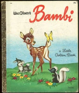 Pequeño libro dorado ilustrado 1948 Walt Disney's Bambi de Felix Salten - Imagen 1 de 1