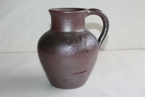Ancien pichet en grès de Normandie signé Hamel ( Poterie de Nehou ) H 17.5 cm - Picture 1 of 5