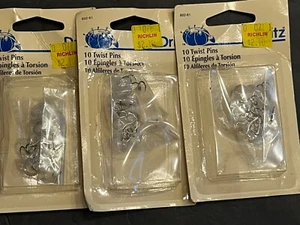 Lot Of 3 Dritz 10 Twist Pins For Holding Slip Covers, Mattress Pads, and Doilies - Picture 1 of 1