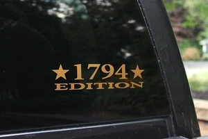 2x TRD 1794 Edition Toyota Tundra Tacoma Multi-Color Vinyl Decal Sticker - Picture 1 of 4