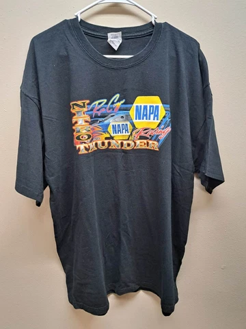 NHRA Ron Capps Nitro Thunder Napa Racing Men's T-Shirt XXL Cover