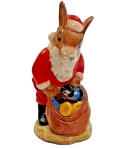 Royal Doulton Santa Bunnykins Happy Christmas DB17 Hand-Painted 1981 - Picture 1 of 7