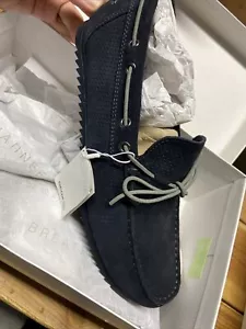 Scarpe mocassino uomo Geox Shark scamosciate blu taglia 11 nuove difficili da trovare - Foto 1 di 4