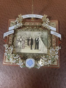 THE WHITE HOUSE HISTORICAL ASSOCIATION BRASS CHRISTMAS ORNAMENT 2007 - Picture 1 of 9