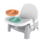 Ingenuity Deluxe Learn-to-Dine Feeding Seat, for Ages 6Months-3Years-Orange&Teal