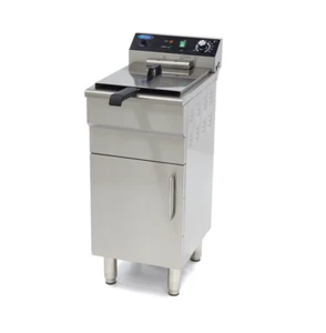 Freidora Gastro - 16 l - 1 cesta - con grifo de drenaje y soporte - 400V - Imagen 1 de 9