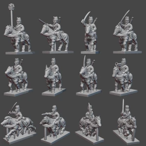 48x 6mm/1:300th French FPW Chasseurs d'Afrique 1870-71(Turner Miniatures) - Picture 1 of 1