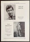 DAI BRADLEY / DAVID BRADLEY Vintage 1974 Acting Agency Page :  Kes, Doctor Who