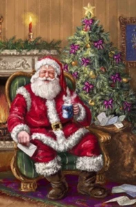 SANTA (FATHER CHRISTMAS 2) CROSS STITCH PATTERN - Picture 1 of 2