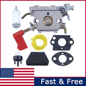 Carburetor Kit Carb for Poulan 545006017 Zama C1U-W32 C1U-W18 Craftsman Trimmer - Picture 1 of 13