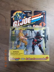 Hasbro G.I. Joe vs Cobra Duke vs Cobra Commander Vintage 2001 RED BLACK - Picture 1 of 2