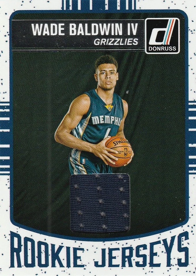 Wade Baldwin 2016-17 Donruss Rookie Jerseys Card #12 Grizzlies Card NM-MT - Image 1 of 1