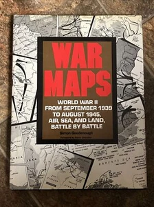 War Maps by Simon Goodenough (1983, Hardcover) World War II history book - Imagen 1 de 2
