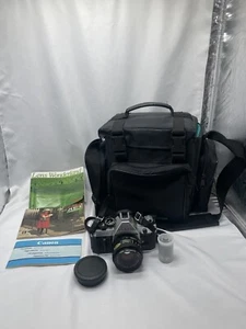 Canon AE-1 Program 35mm SLR Film Camera w/ FD 50mm 1: 1.8 Lens Tested Working - Picture 1 of 20