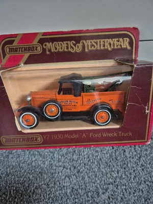 Matchbox Models of Yesteryear Model A Ford Wreck Truck Y7 1930 Vintage - Image 1 of 4