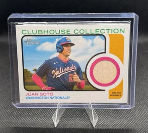 Reliquia de murciélago colección Juan Soto Clubhouse Topps Heritage 2022 #CCS-JS Nationals - Imagen 1 de 2