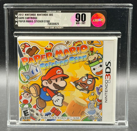 Paper Mario Sticker Star Nintendo 3DS 2DS First Print Sealed New VGA 90 Graded