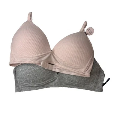NEW Girls Bra set of 2 Pink Gray Danskin SZ 36A - Imagem 1 de 4