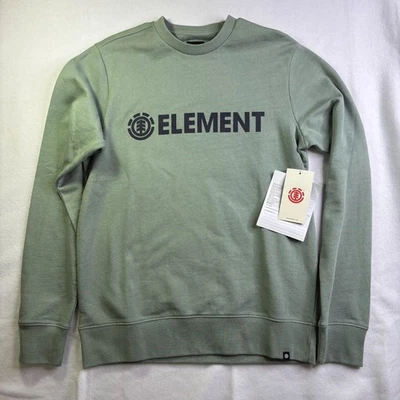 Element Skateboards Logo Verde Suéter Mediano Foto 1 de 4