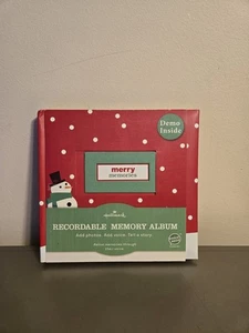 Hallmark Weihnachten/Winter Stimme beschreibbare Erinnerung Fotoalbum - Bild 1 von 5