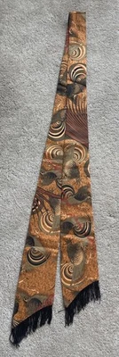 Pineda Covalin Mexico Silk Scarf Tie Pelea De Gallos by Juan Dámaso - Image 1 of 4