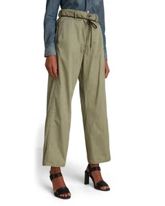 G-STAR RAW Ladies Trousers Lintell High Dad Pants Trousers Grege Green GD, W28 - Picture 1 of 4