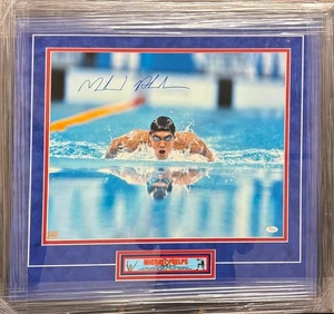 Michael Phelps Schwimmolympiade 16x20 handsigniert mit Plakette #2 Horiz - JSA W528264 - Bild 1 von 1