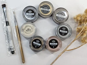 PASTELS LOT 10!💋BareMinerals Assorted Eye Shadow Color + 2 Liner Brushes *LOOK - Picture 1 of 9
