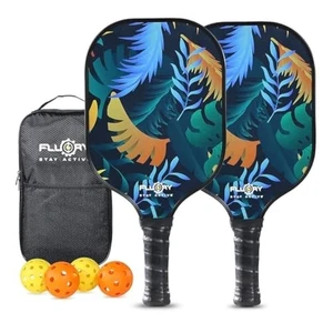 Pickleball Paddel Set, 2er Pack Fiberglas Oberfläche Leicht Pickleball Rack... - Bild 1 von 8