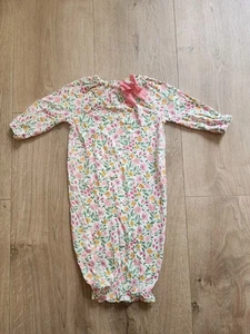 Vestido Mudpie Boutique Bebé Niña Bambú Dormir Pjs Talla 0-3 Meses Rosa Floral - Imagen 1 de 5