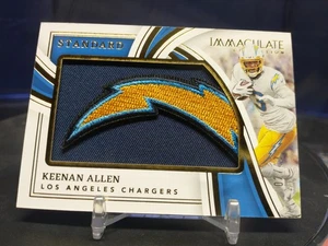 2023 Panini Immaculate Gold Keenan Allen Jumbo Lightning Bolt Patch* READ🔥⚡ - Picture 1 of 8