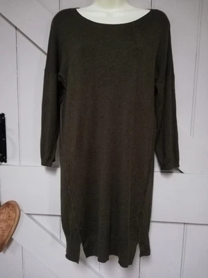 BEAUTIFUL BELLE VERE KHAKI SWEATER DRESS...SIZE M.. UK 12...NEXT DAY POSTAGE - Image 1 of 4