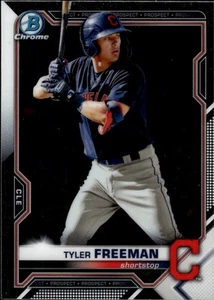 2021 Bowman Chrome Prospects #BCP-119 Tyler Freeman Cleveland Indians - Picture 1 of 2