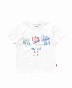 New Honor the Gift Kids Fast Cars SS Tee White MSRP $35 SIZE 3-4 - Picture 1 of 3