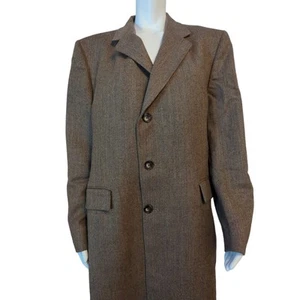 VTG Pierre Cardin Couture Custom Wool Trench Coat Men's 40L Made in the USA - Picture 1 of 12