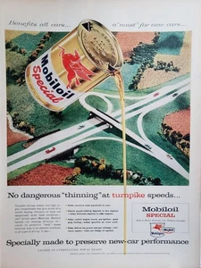 Mobiloil Socony Motor Oil Print Ad 1957 Ephemera Wall Art Decor Mobil Special - Picture 1 of 1