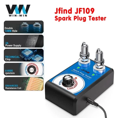 JF109 13mm Double hole Car Motorcycle Auto Spark Plug Tester Analyzer Tools - Image 1 of 4