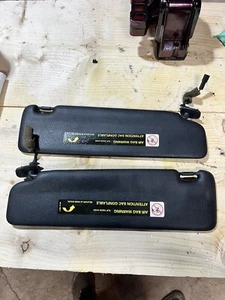 Black SUN VISOR SET AUDI A5 S5 CONVERTIBLE 2010-2017 A4 Convertible 06-08 S Line - Picture 1 of 3