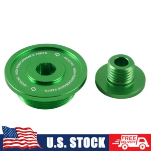 2PCS Anodized Engine Cover Plugs Kit For Kawasaki KLR650 KLR 650 1987-2024 - Foto 1 di 9