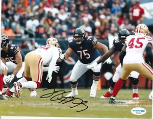 Foto autografiada de fútbol americano 8x10 firmada por Larry Borom (CHICAGO BEARS) ACOA SD19292 - Imagen 1 de 1