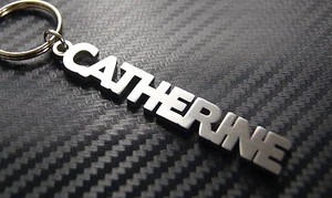 CATHERINE Name Keyring Keychain Key Stainless Steel Name Gift - Picture 1 of 1