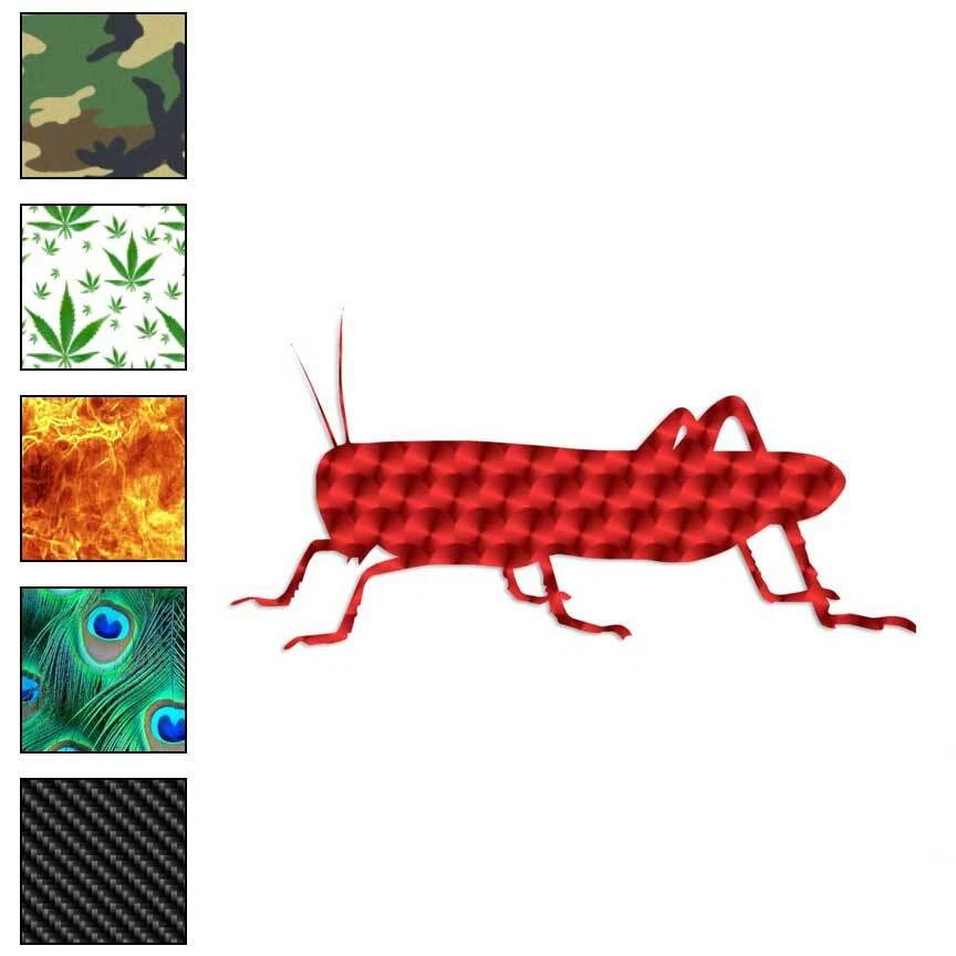 STICKER*PIMP Grasshopper Cricket, Vinyl Decal Sticker, 40 Patterns & 3 Sizes, #2888