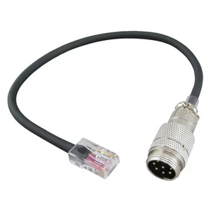 Icom OPC-589 - 8 Pin Rund auf Modular Mikrofon Adapter - Bild 1 von 3